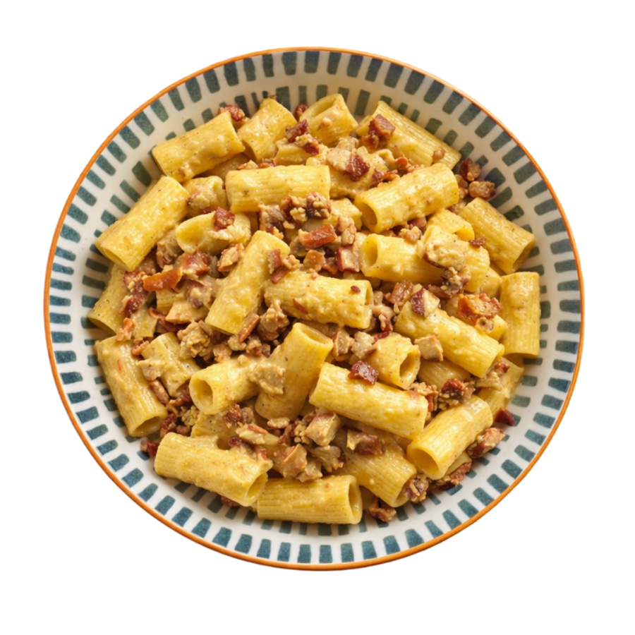 Pasta alla carbonara vegetale