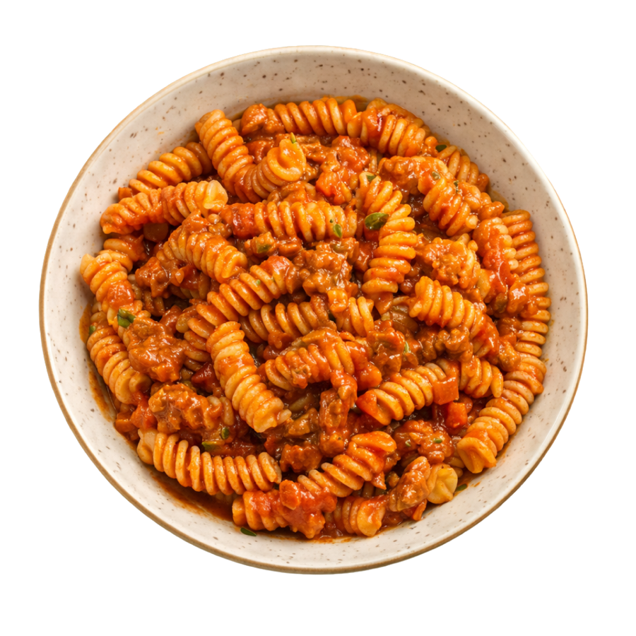 Fusilli al ragù vegetale